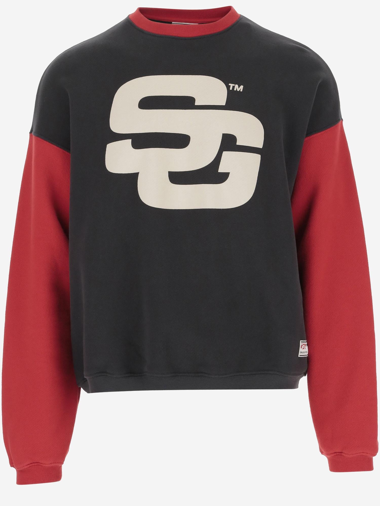 FELPA IN COTONE CON LOGO SG2420105 JETBLACKSCEPTRERED SUMMER GAMES 