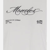 T-SHIRT IN COTONE CON LOGO 8C00012 89AUG00A MONCLER 