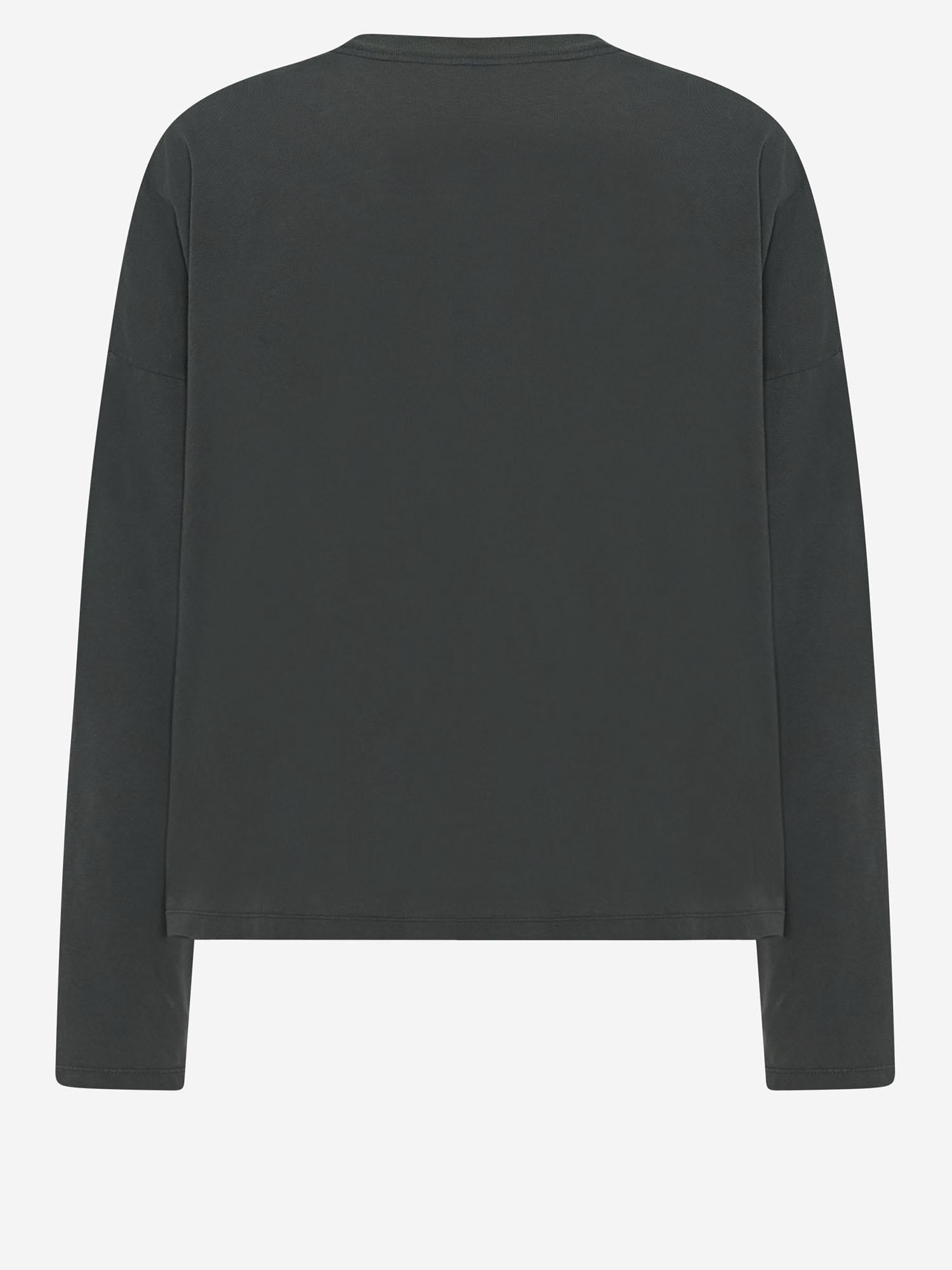 T-SHIRT A MANICHE LUNGE HARU IN COTONE 668K569 FBK THE ROW 