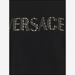 MAGLIONE IN LANA A COSTE CON STUDS 1018589 1A162071B000 VERSACE 