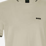 T-SHIRT IN COTONE STRETCH CON LOGO 50521245 275 HUGO BOSS 