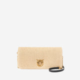 Borsa in rafia con logo 106022 A391C24Q PINKO 