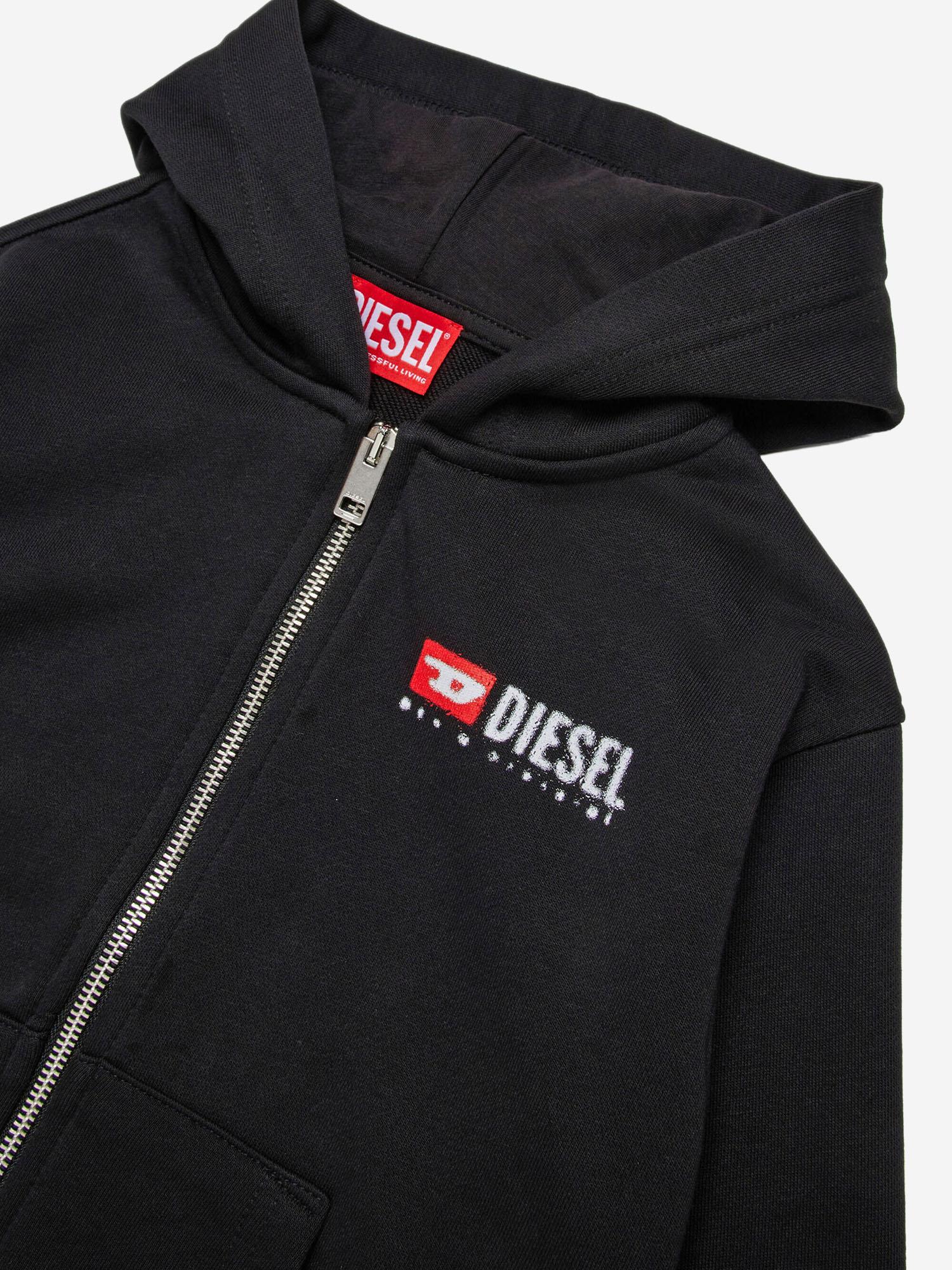 FELPA IN COTONE CON LOGO J02484 KYAZ3K900 DIESEL KIDS 