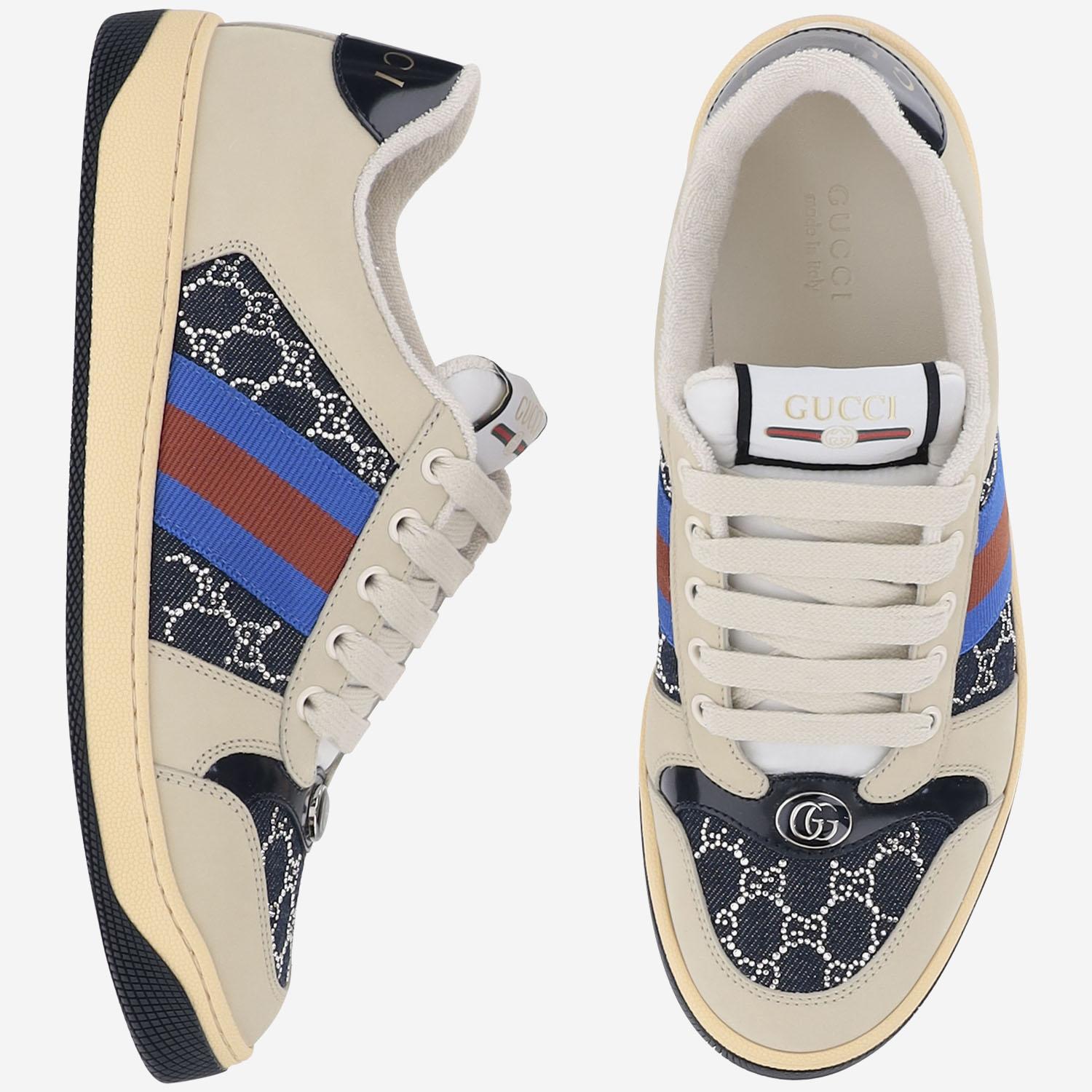 SNEAKERS SCREENER CON CRISTALLI GG 836568 FAES34050 GUCCI 