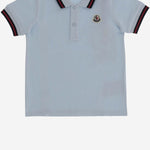 POLO IN COTONE STRETCH CON LOGO 8A000028496F 70C MONCLER ENFANTS 