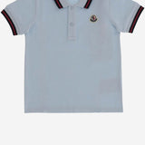 POLO IN COTONE STRETCH CON LOGO 8A000028496F 70C MONCLER ENFANTS 