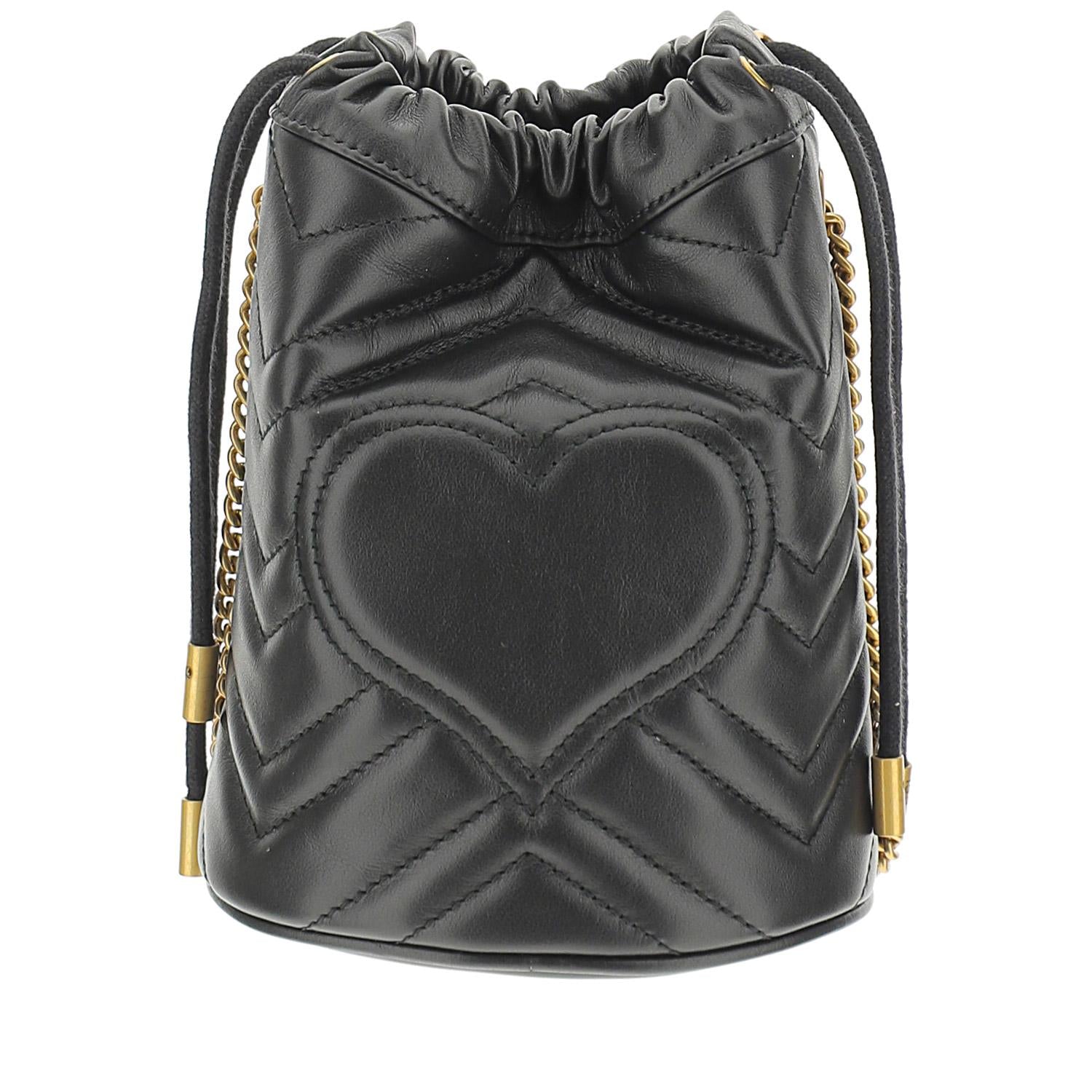 MINI BORSA A SECCHIELLO GG MARMONT 575163 DTDRT1000 GUCCI 