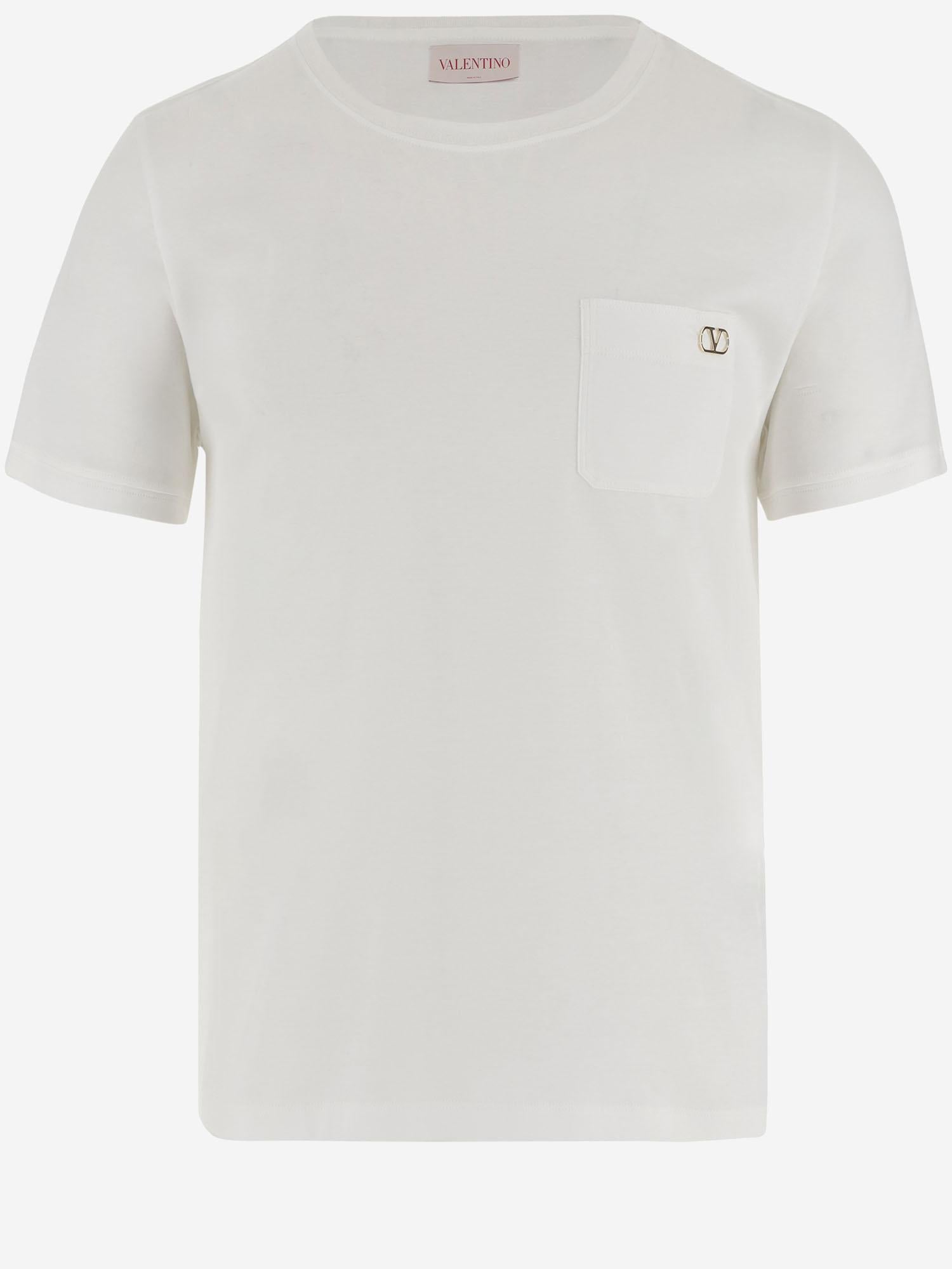 T-SHIRT VLOGO SIGNATURE IN COTONE 6V3MG16XAQ5 0BO VALENTINO 