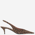 SLINGBACK ANOK IN SUEDE ANOKSLING LEOPARD AMINA MUADDI 