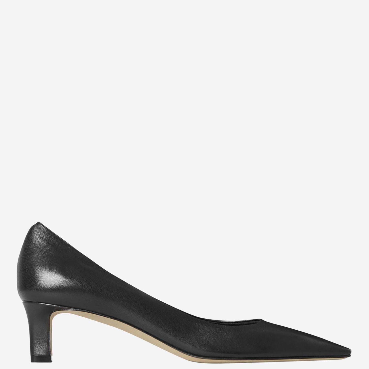 Carla Pump 45 in pelle F1692SN65 BLK THE ROW 