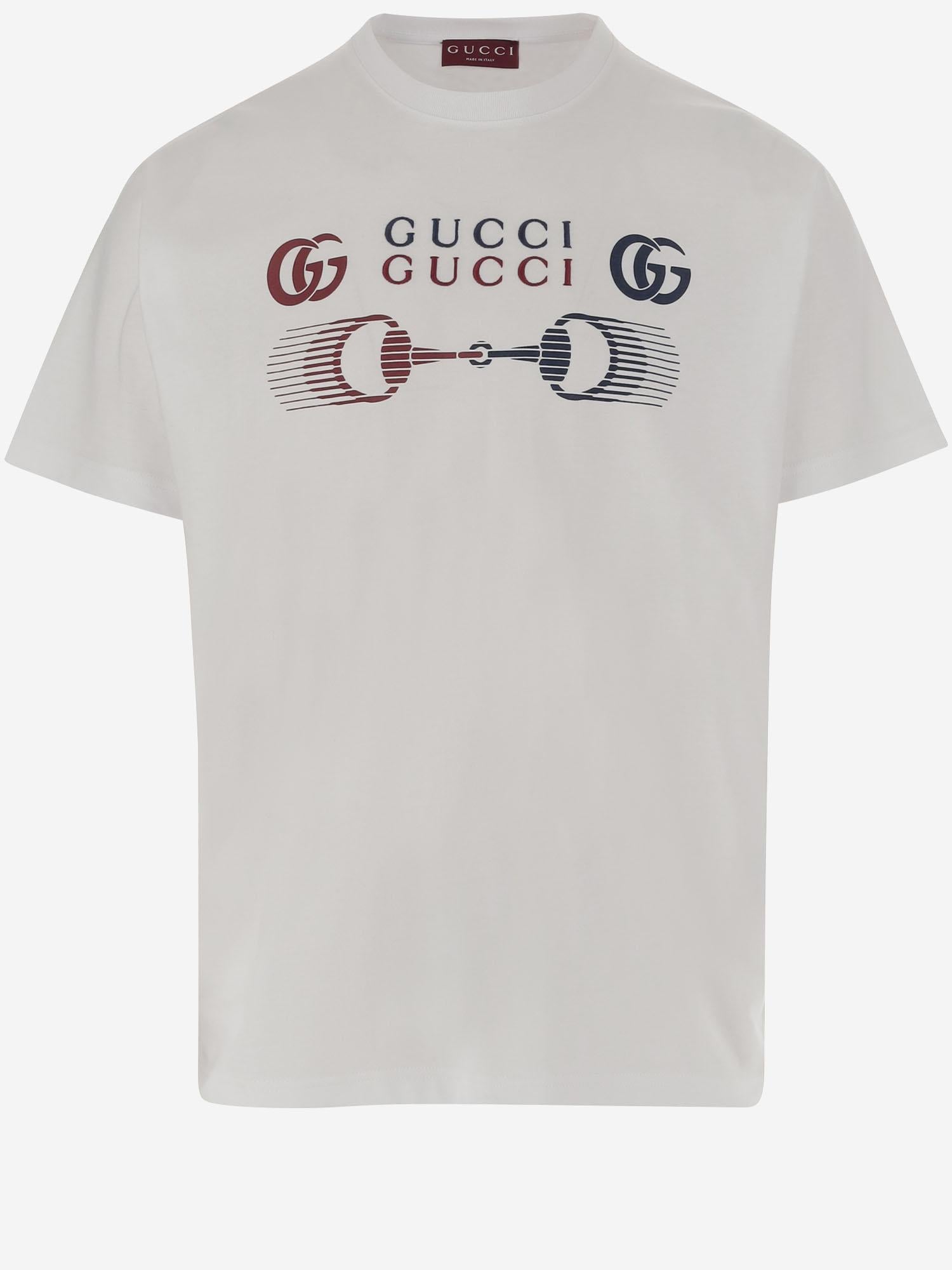 T-SHIRT IN COTONE CON LOGO 796395 XJHC99692 GUCCI 