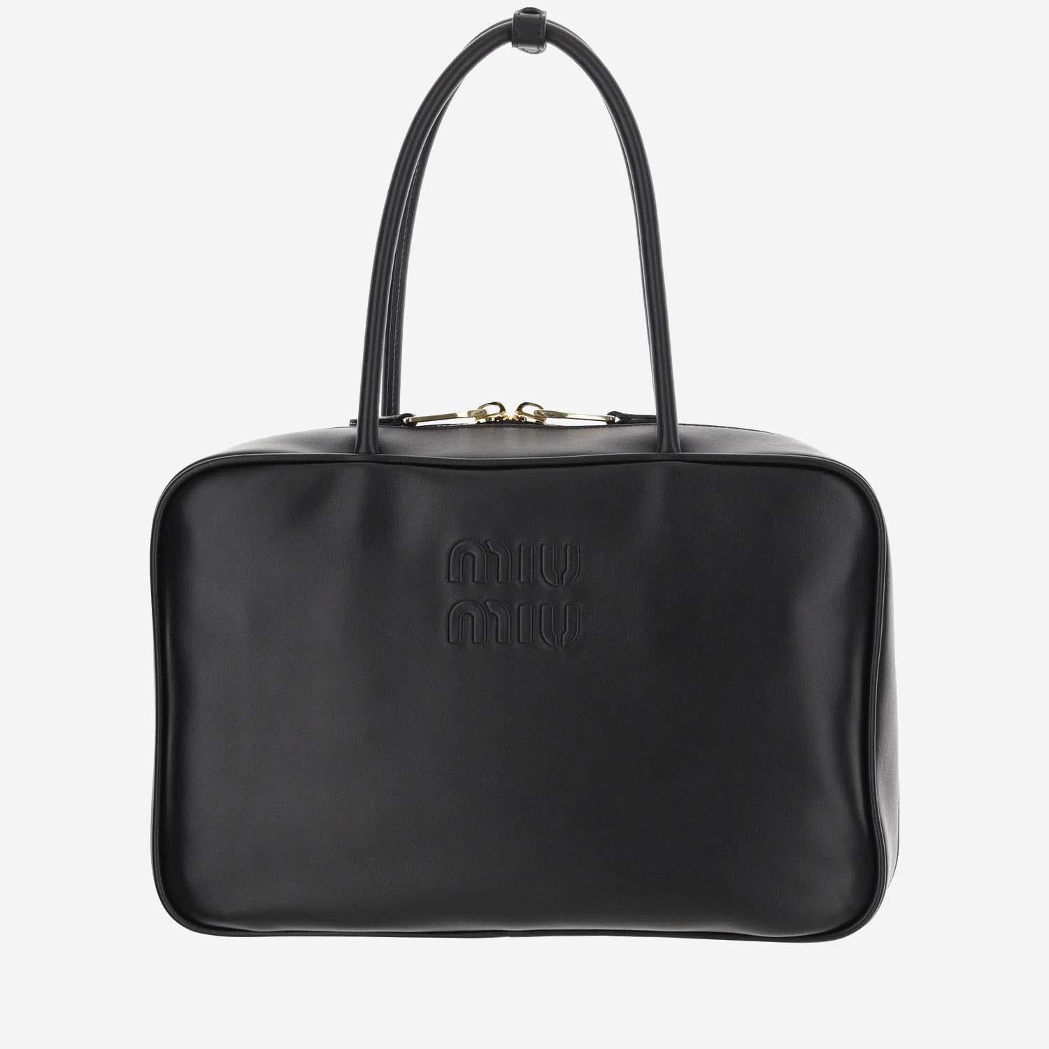 BORSA BEAU IN PELLE 5BB117 2CRWF0002 MIU MIU 