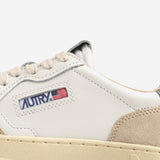 SNEAKERS MEDALIST LOW AULMLS14 LEATSUEDEWHTPELIC AUTRY 