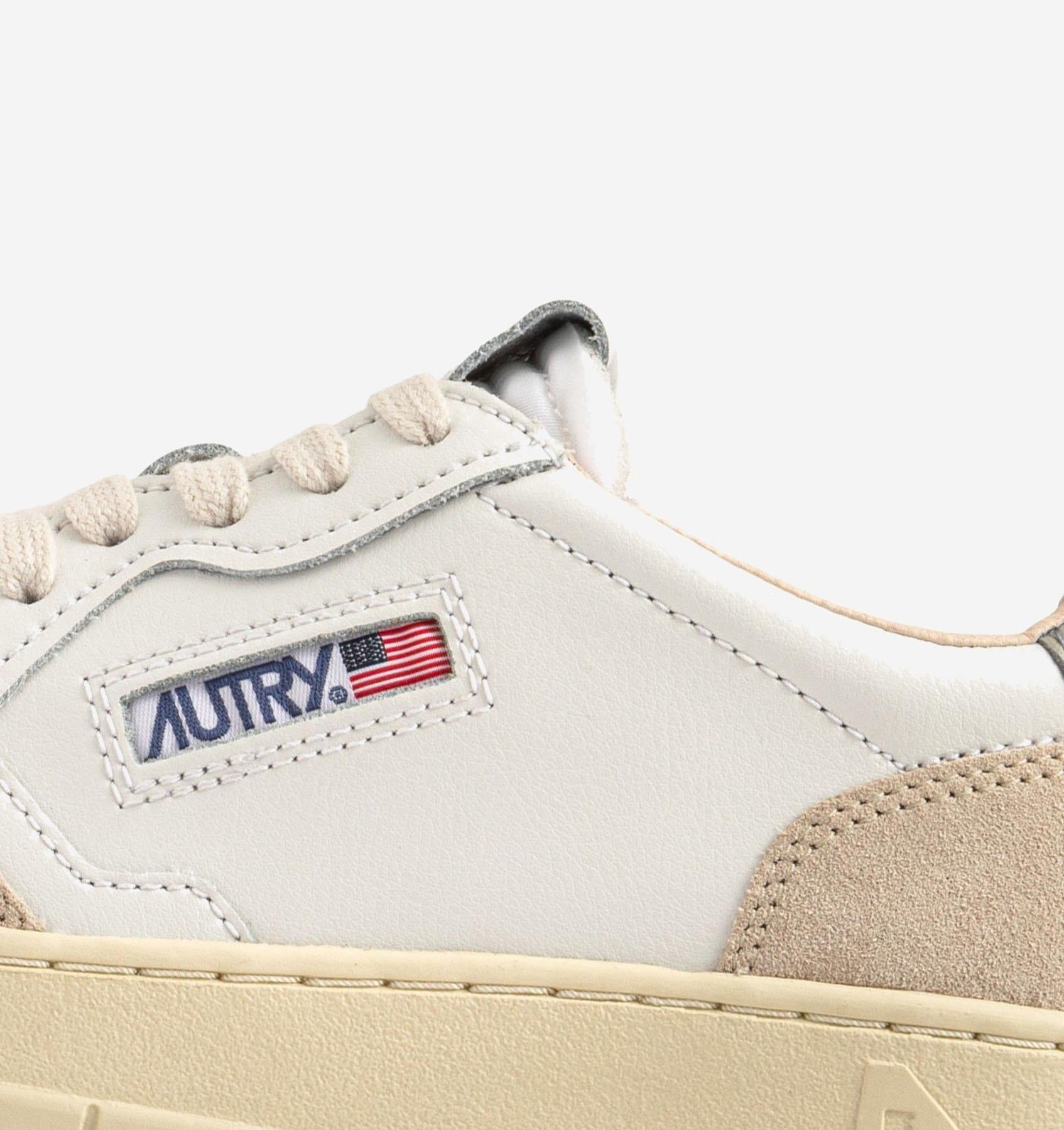 SNEAKERS MEDALIST LOW AULMLS14 LEATSUEDEWHTPELIC AUTRY 