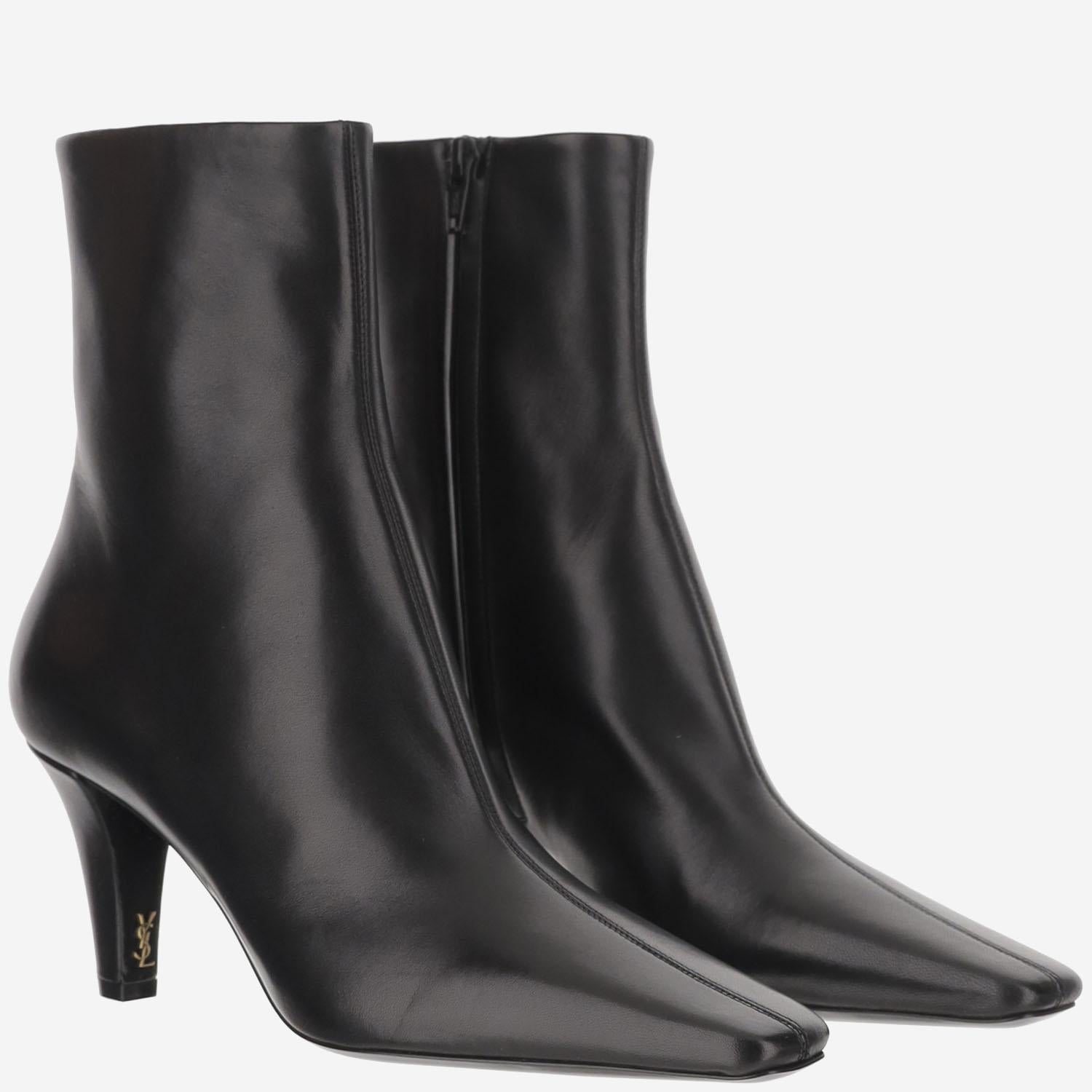 Stivaletti Jill in pelle liscia 806674 AADGZ1000 SAINT LAURENT 