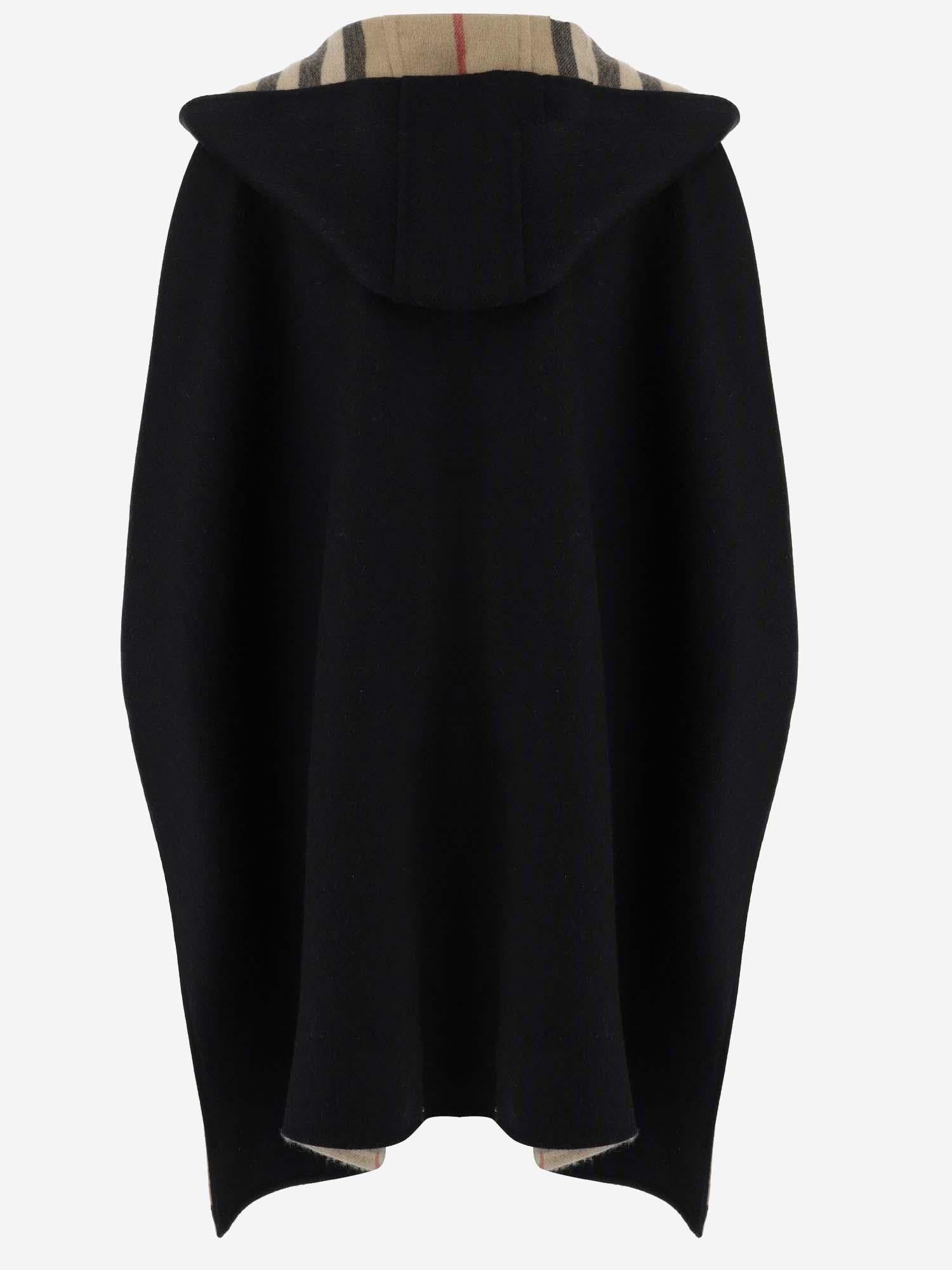 MANTELLA REVERSIBILE IN CASHMERE 8079201 BLACKARCHBCHK BURBERRY 