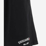 PANTALONI CORTI IN COTONE CON LOGO S74MU0894 S25539900 DSQUARED2 