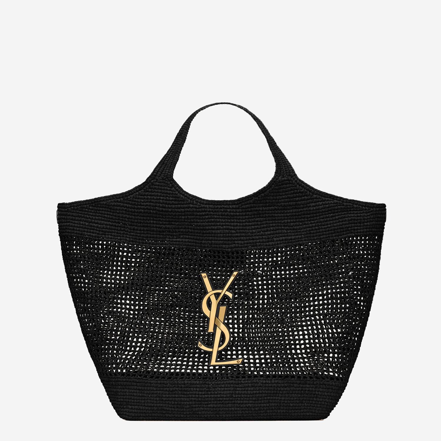 BORSA ICARE IN RAFIA 772191 GAAFM1000 SAINT LAURENT 