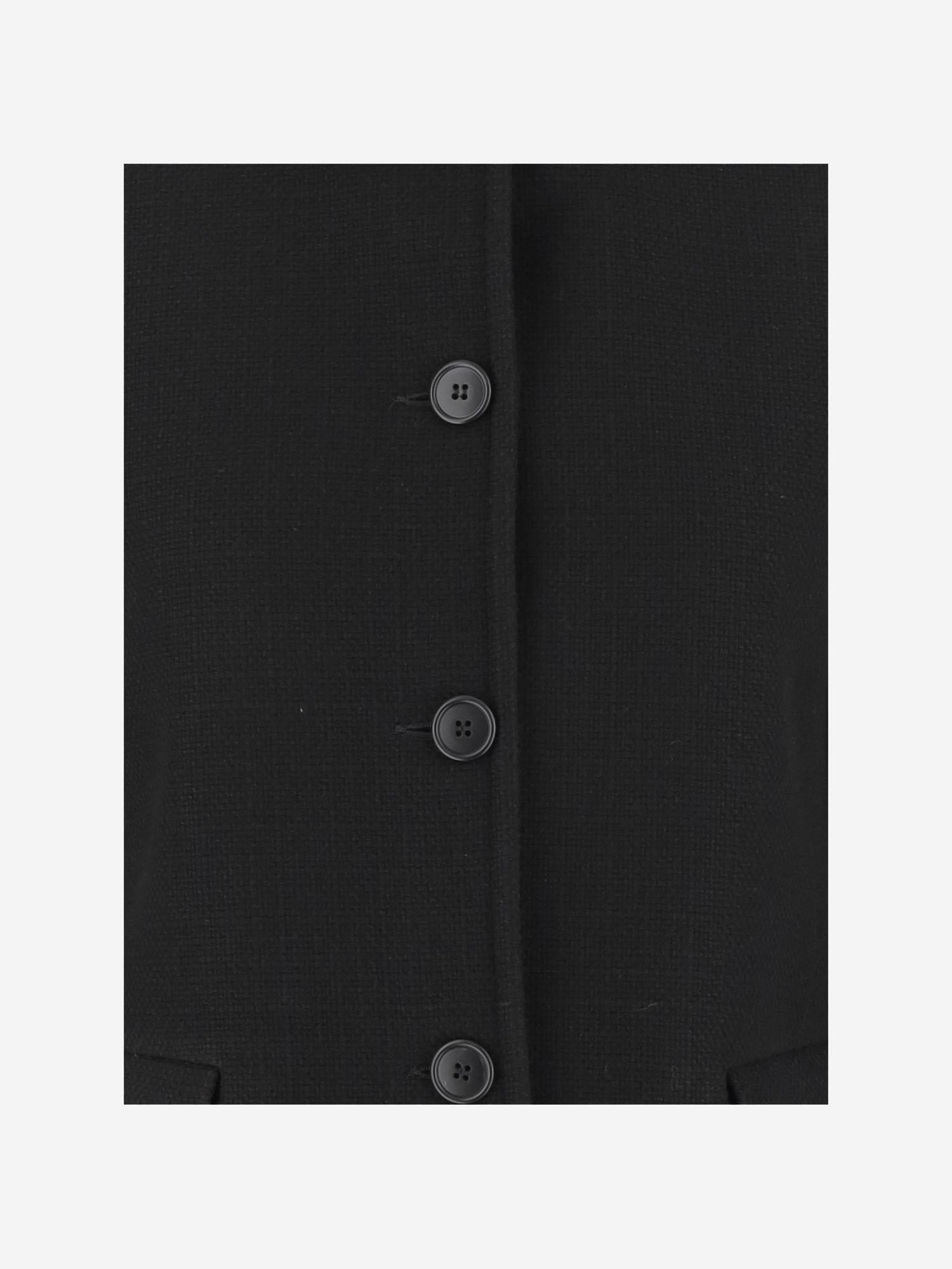 CAPPOTTO MONOPETTO IN MISTO VISCOSA 4460 4337N008 F.IT 