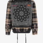 GIACCA IN MISTO COTONE CON STAMPA POSTERIORE 03GUSTAVOVERSHIRT CHOCOLATE APRES SURF 