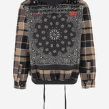 GIACCA IN MISTO COTONE CON STAMPA POSTERIORE 03GUSTAVOVERSHIRT CHOCOLATE APRES SURF 