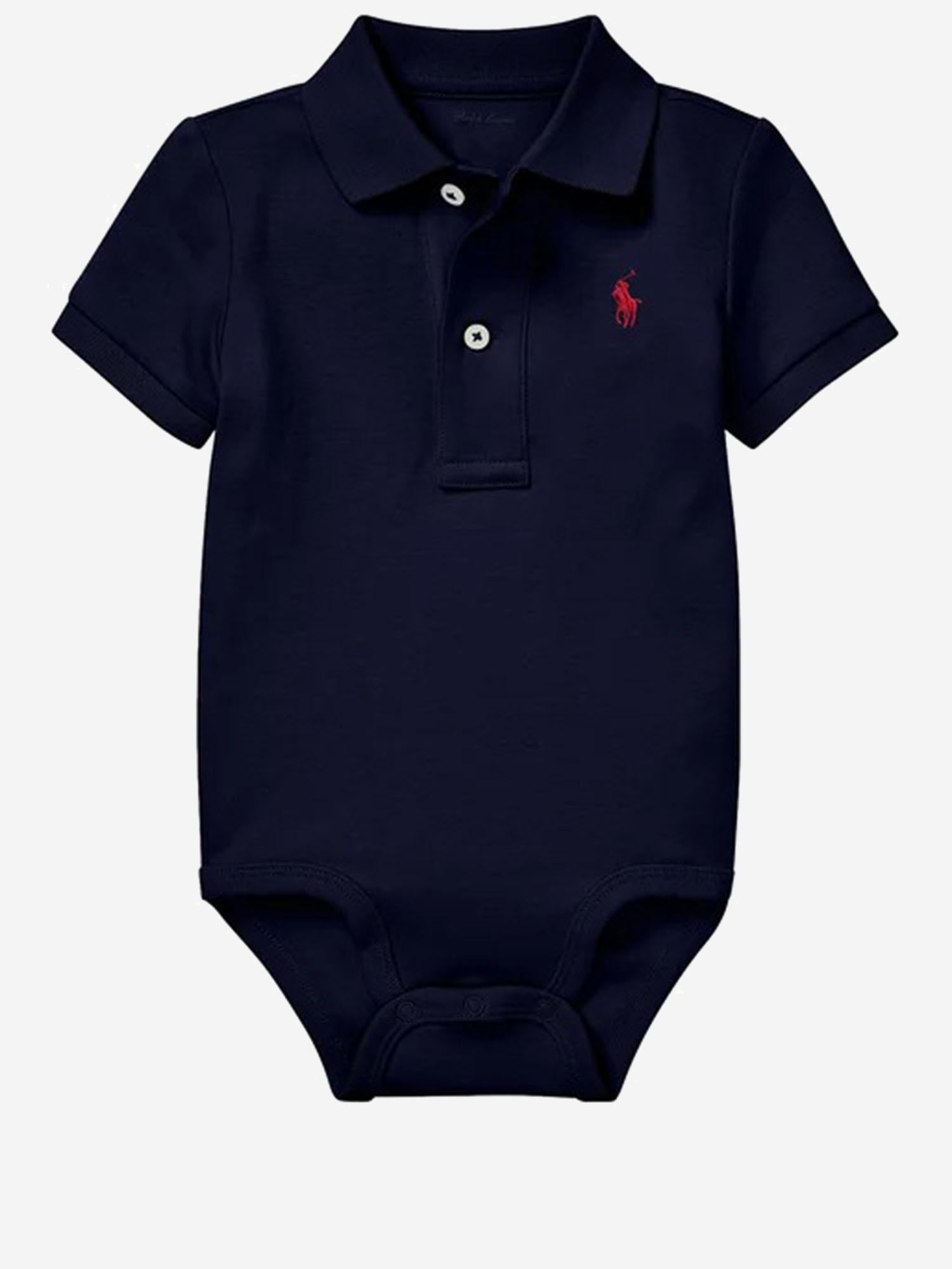 BODY IN COTONE CON LOGO 320700386001 REFINED NAVY POLO RALPH LAUREN KIDS 