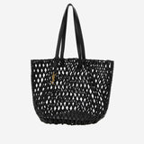 BORSA SHOPPING CON PERLINE IN LEGNO 862074 KAAAY1000 SAINT LAURENT 