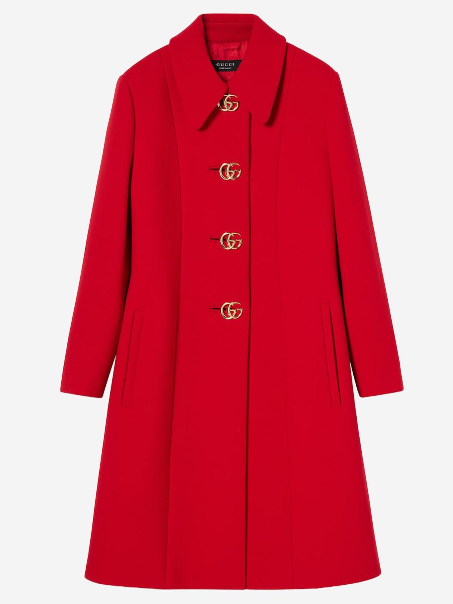 CAPPOTTO IN LANA CON BOTTONI GG 860471 ZHW106544 GUCCI 