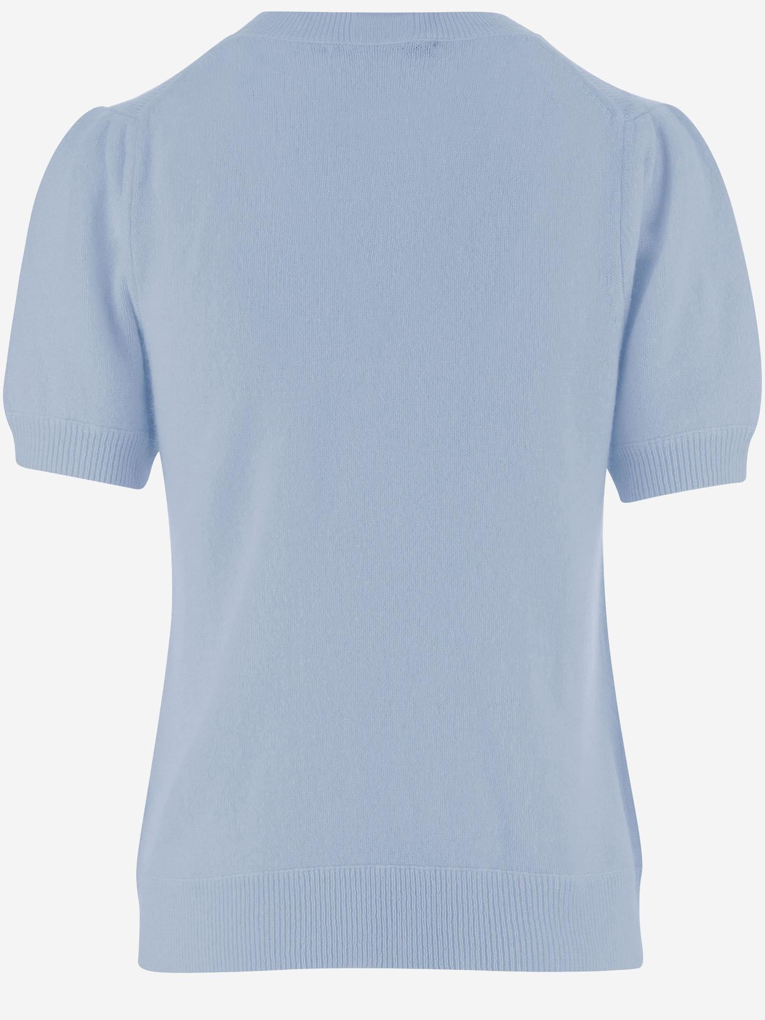 Maglia A MANICHE CORTE IN CASHMERE 26211132 11 ALLUDE 
