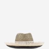 CAPPELLO IN MISTO PAGLIA E VISCOSA CON RICAMO 385981 38 FERRUCCIO VECCHI 