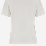T-SHIRT IN COTONE CON LOGO 8116161 CHALK BURBERRY 