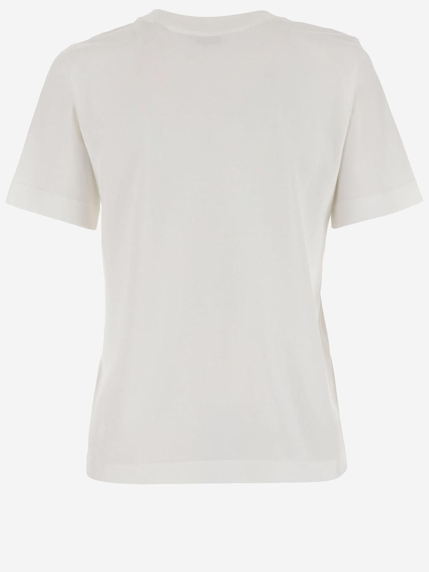 T-SHIRT IN COTONE CON LOGO 8116161 CHALK BURBERRY 