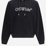 FELPA IN COTONE CON LOGO 44MBB085C9F012 1001 OFF-WHITE 