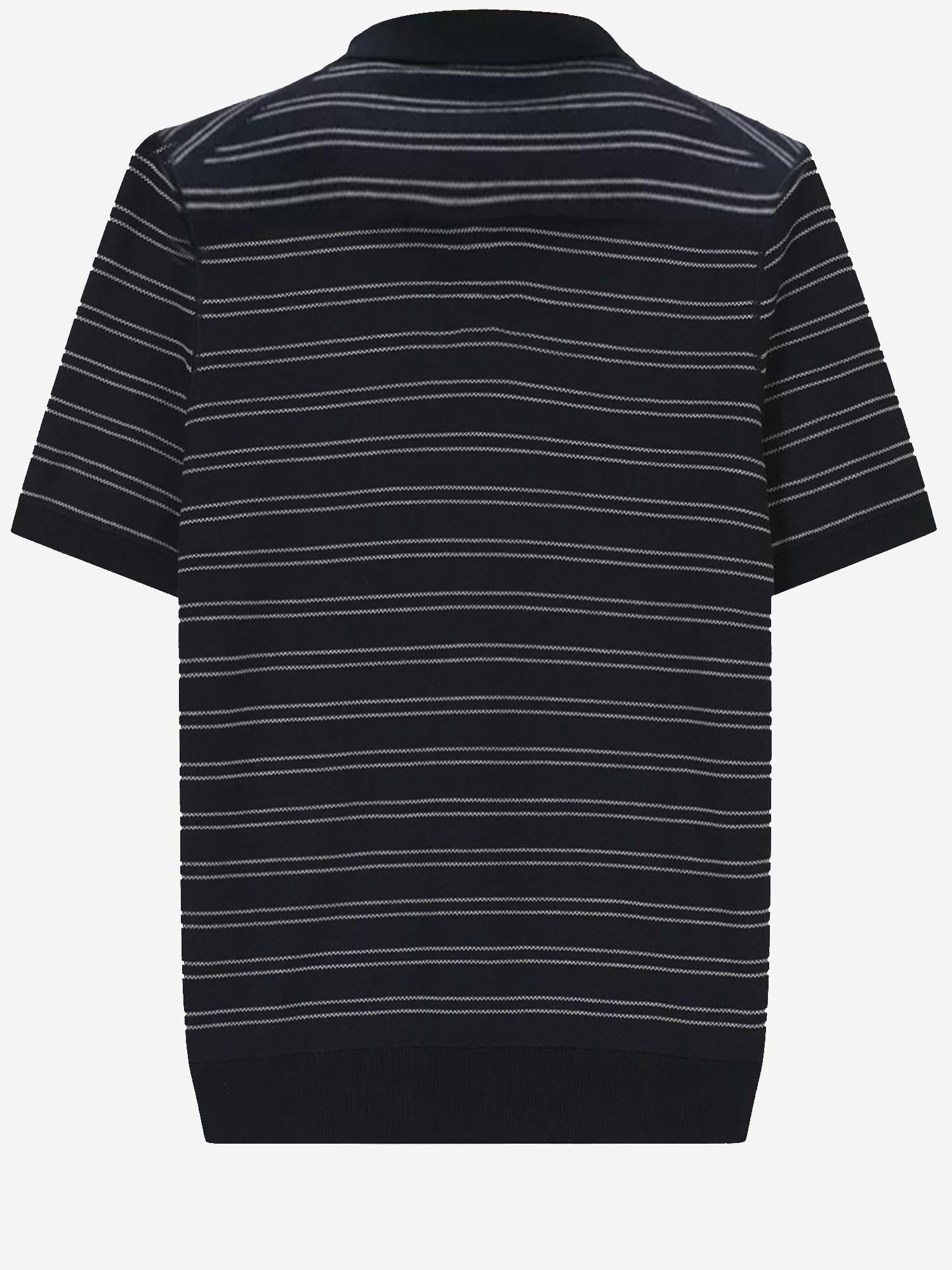 POLO IN MISTO COTONE A RIGHE 50560483 403 HUGO BOSS 