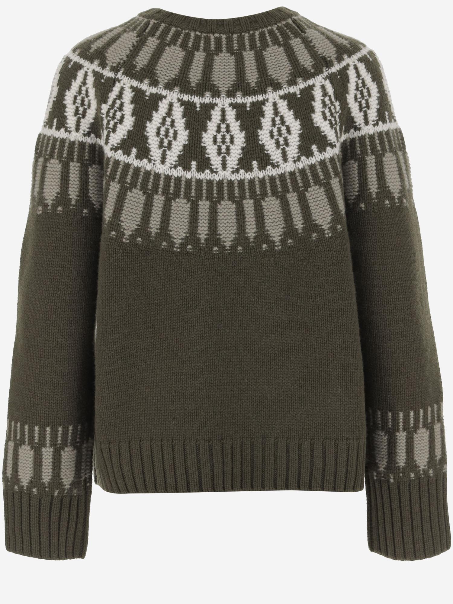 MAGLIONE IN CASHMERE CON MOTIVO GEOMETRICO KNJP24272B 265 ARCH4 