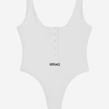 BODY IN COTONE STRETCH CON LOGO 1019688 1A095511W010 VERSACE 