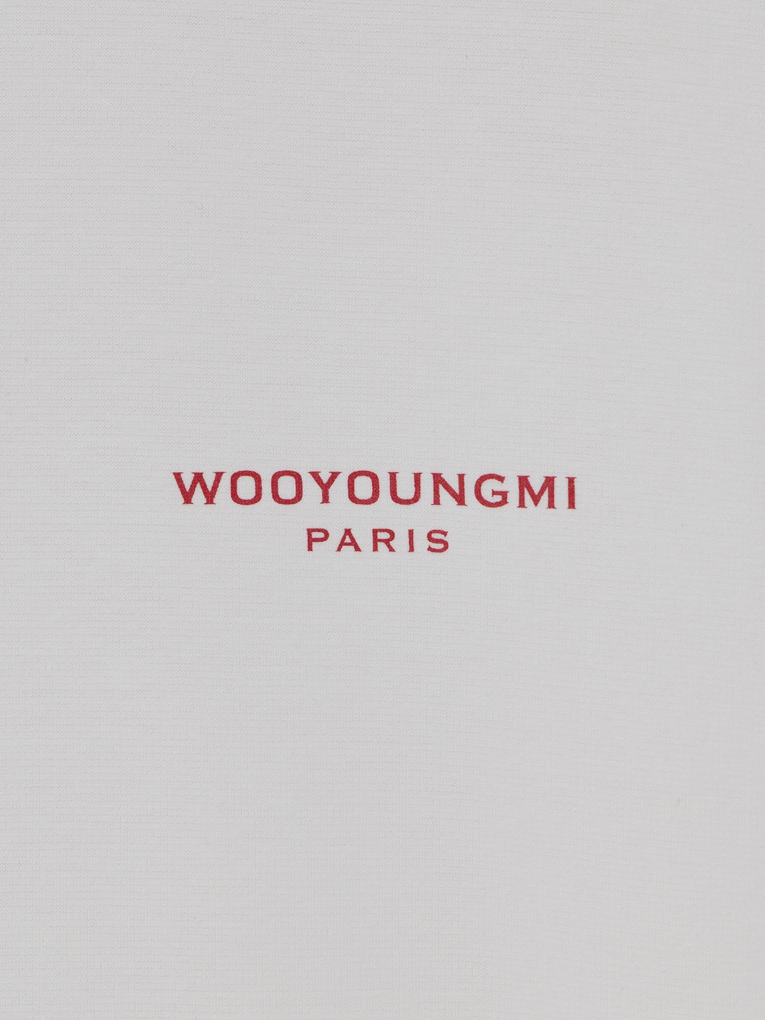 T-SHIRT IN COTONE CON LOGO W261TS09 714W WOOYOUNGMI 