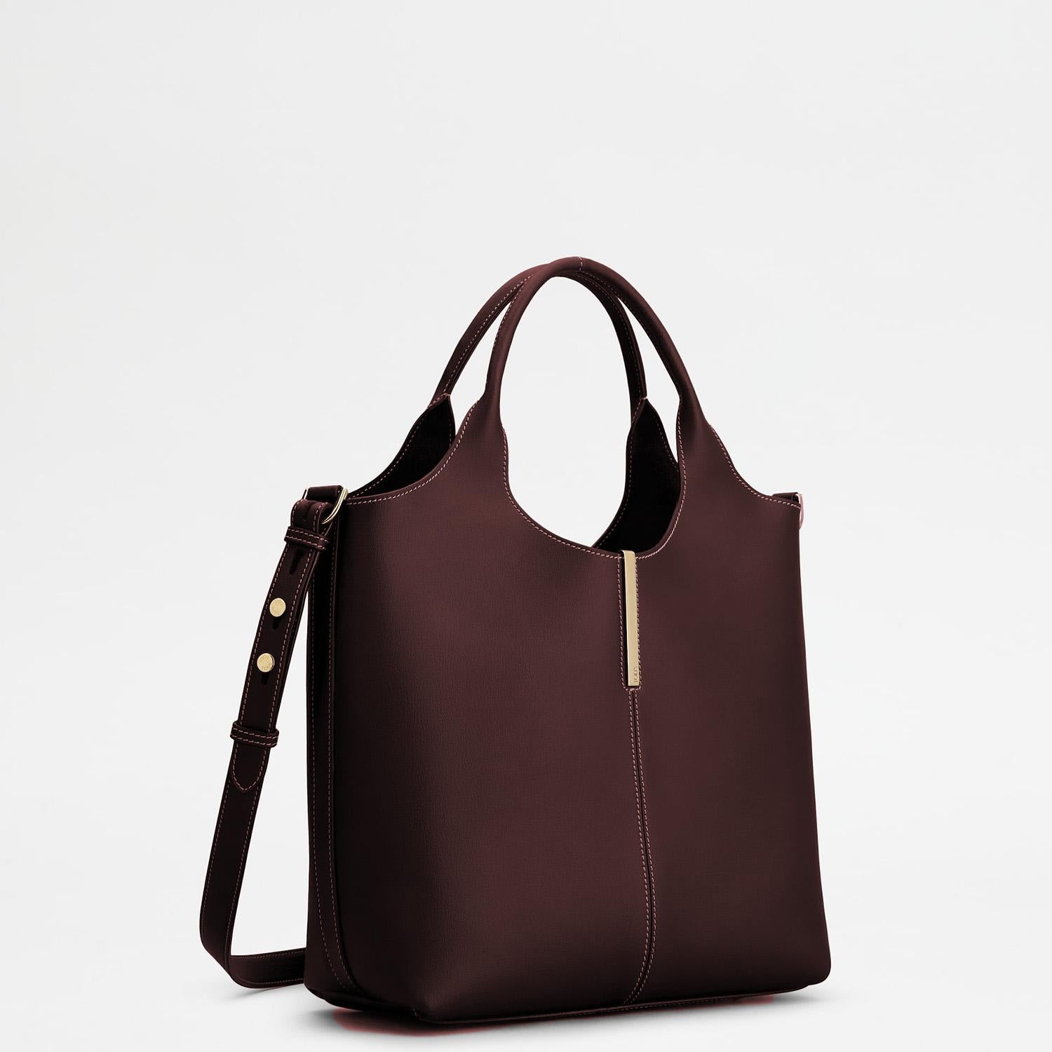 BORSA SHOPPING TOTE IN PELLE XBWEBRF0200UBL S818 TODS 