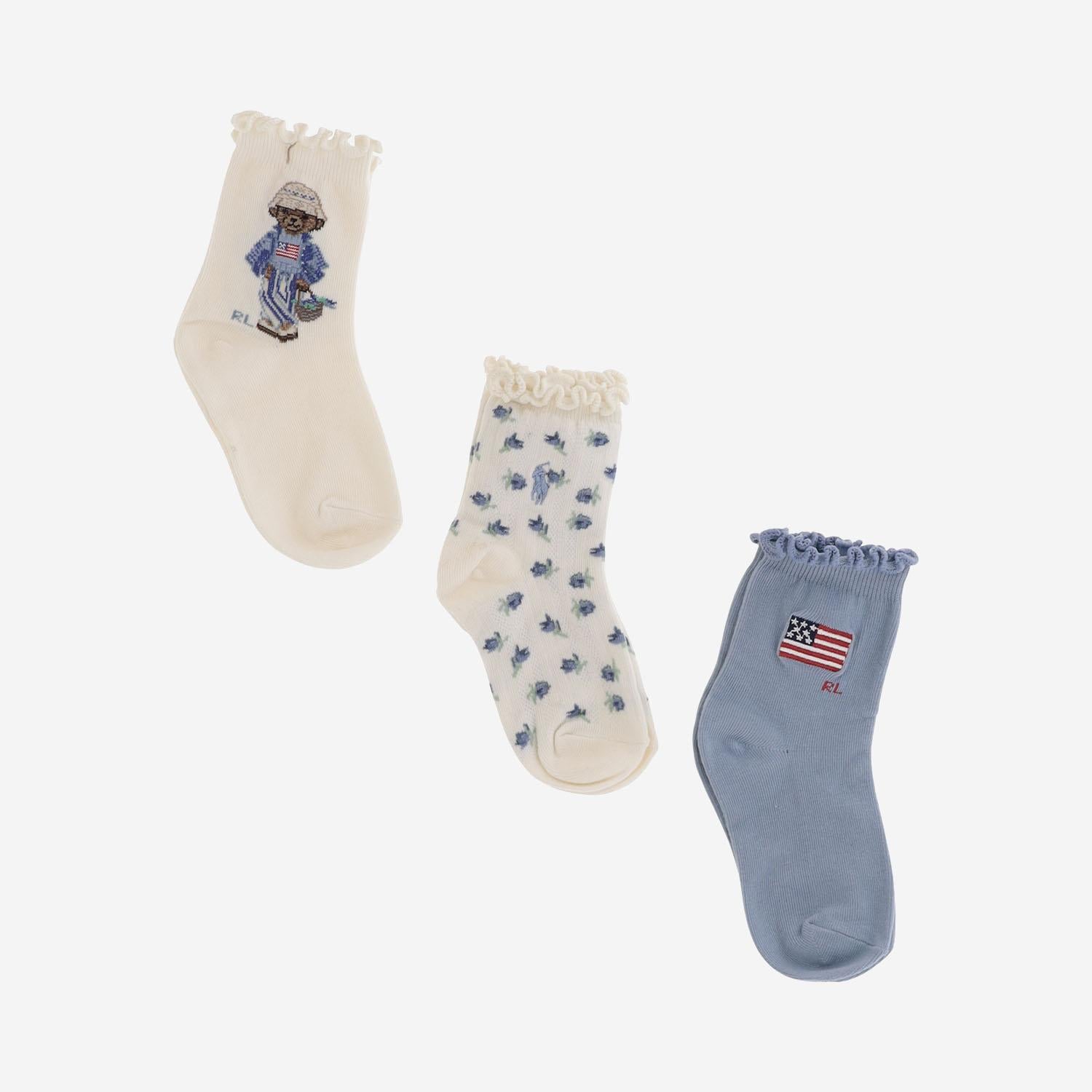 Set calzini bambino 446P11076 001 POLO RALPH LAUREN KIDS 