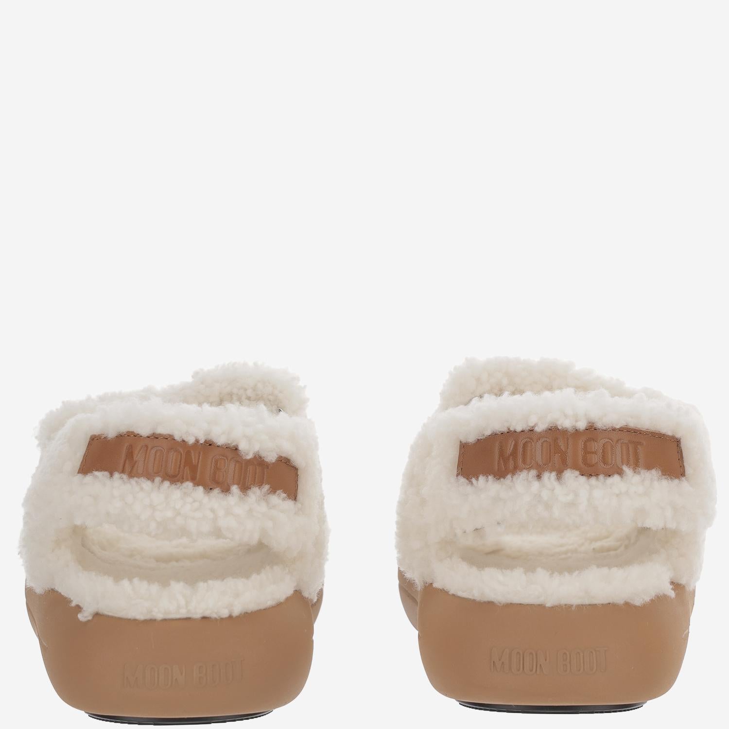 SANDALI IN SHEARLING CON SUOLA SPESSA 2420020 H017 MOON BOOT 