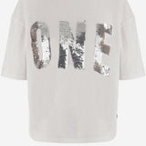 T-SHIRT IN COTONE CON LOGO ALAN WHITE ONE TEE 