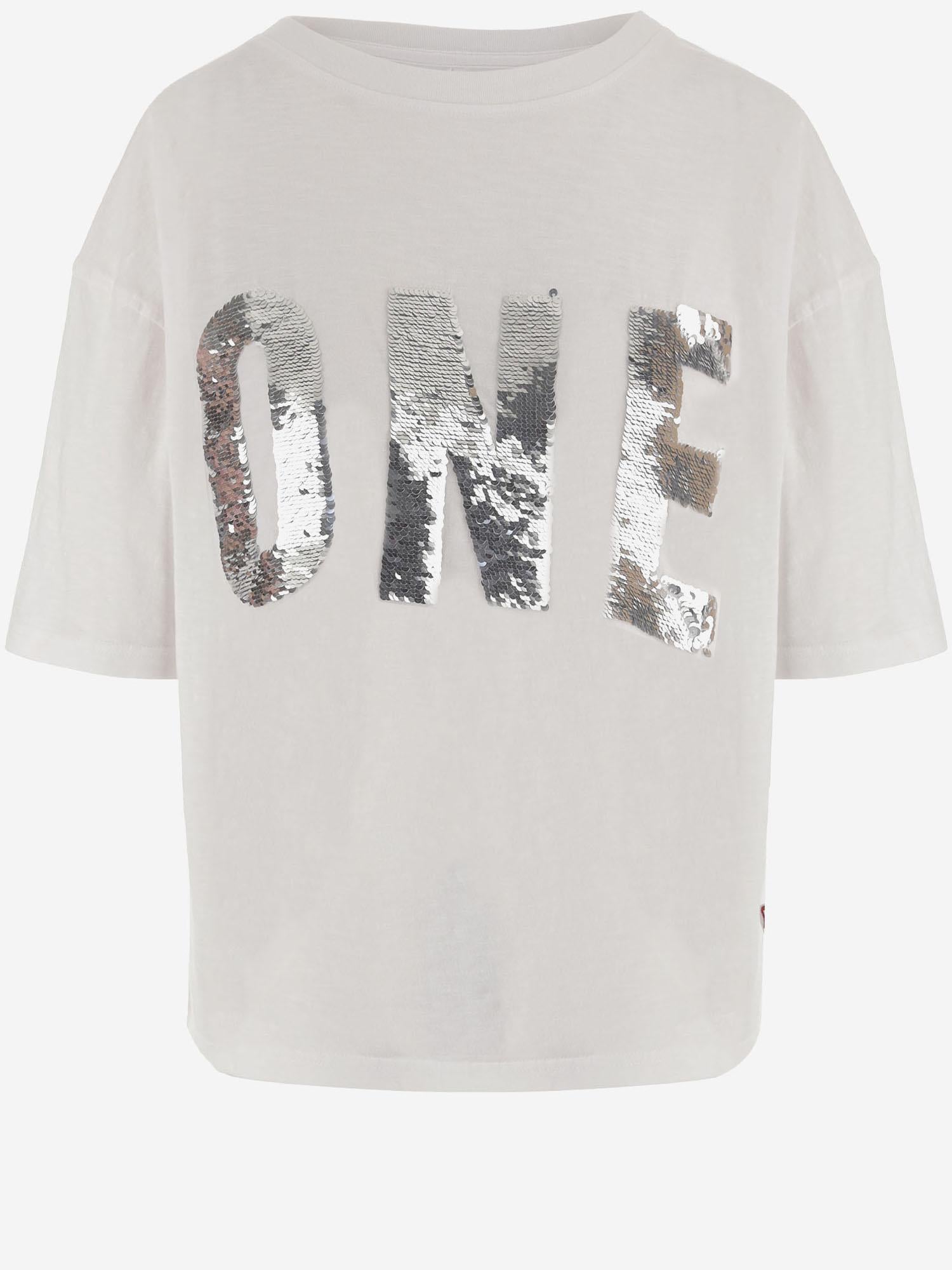 T-SHIRT IN COTONE CON LOGO ALAN WHITE ONE TEE 