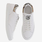 SNEAKERS SET IN PELLE 8118850 PWHITESANDIPCHK BURBERRY 