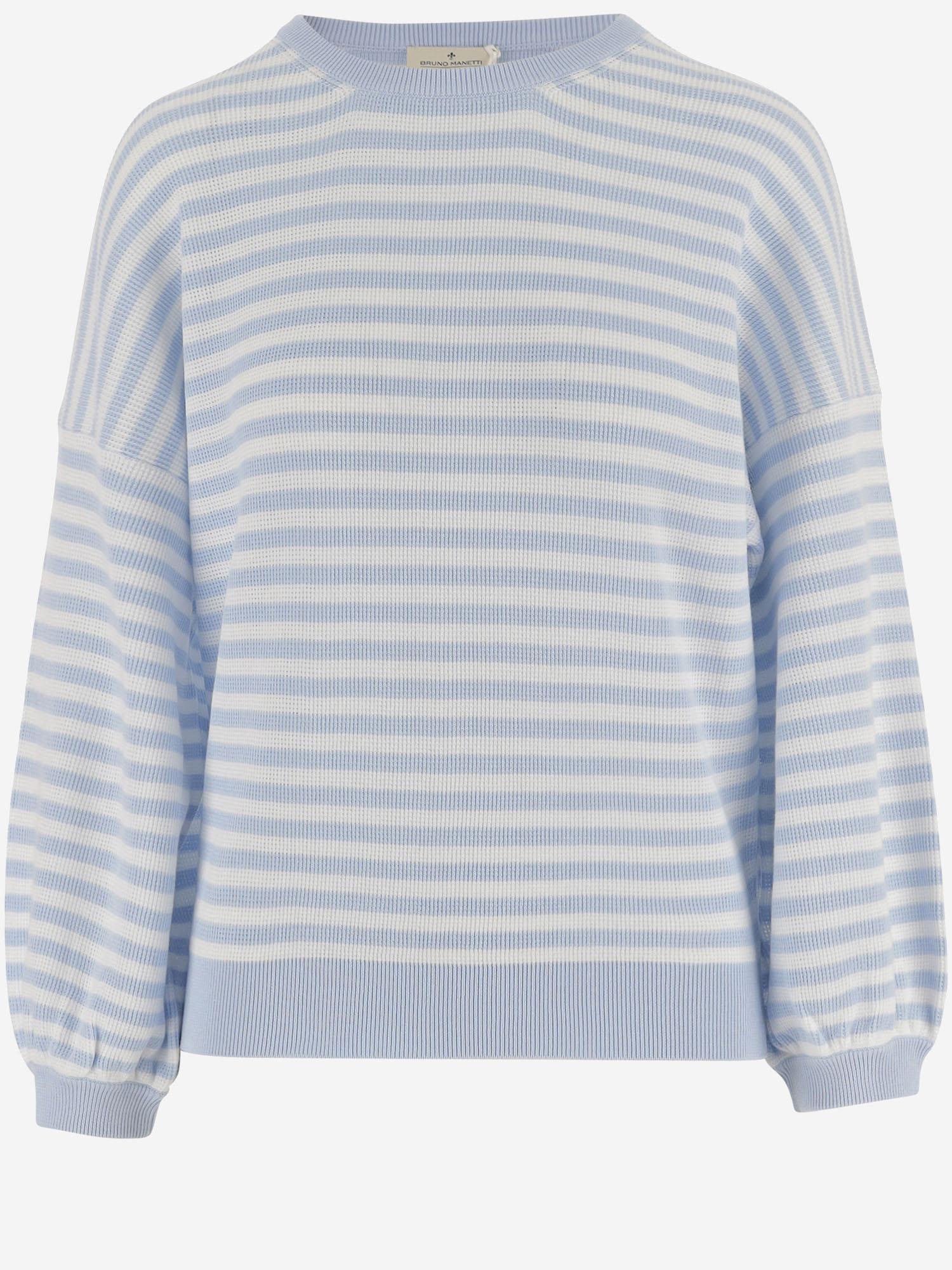 MAGLIA A RIGHE IN COTONE R2N121 123 BRUNO MANETTI 