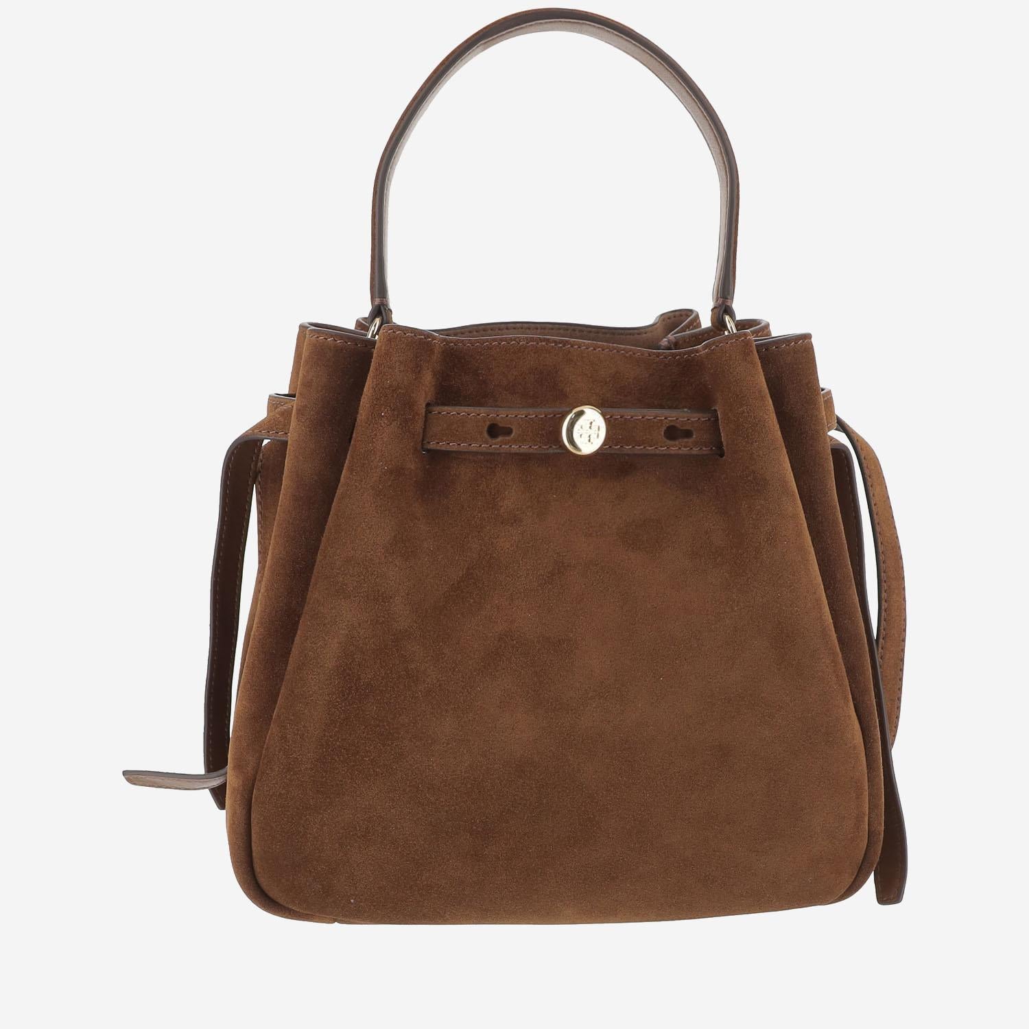 ROMY SUEDE BUCKET BAG 174221 200 TORY BURCH 