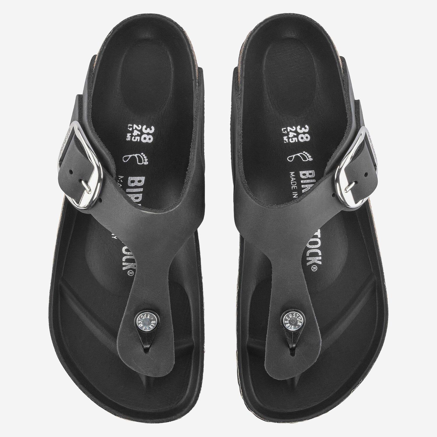 MULES GIZEH BIG BUCKLE 1023334 BLACK BIRKENSTOCK 