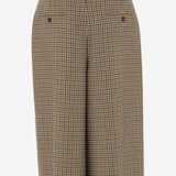 GONNA PANTALONE A QUADRI IN LANA 831073 Y1M752232 SAINT LAURENT 