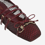 Ballerine in rete con morsetto 835077 FAEQZ6207 GUCCI 