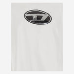 T-SHIRT IN COTONE CON LOGO IN PAILLETTES J02371 KYAUNK100 DIESEL KIDS 