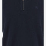 MAGLIONE IN MISTO CASHMERE STRETCH 8112131 NAVY BURBERRY 